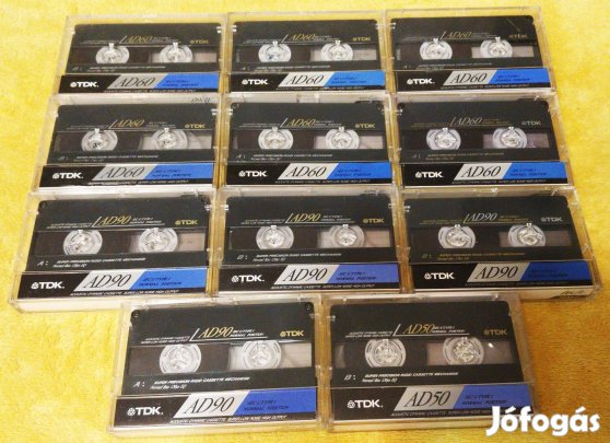 11 darab jó állapotú TDK Ad kazetták eladók!