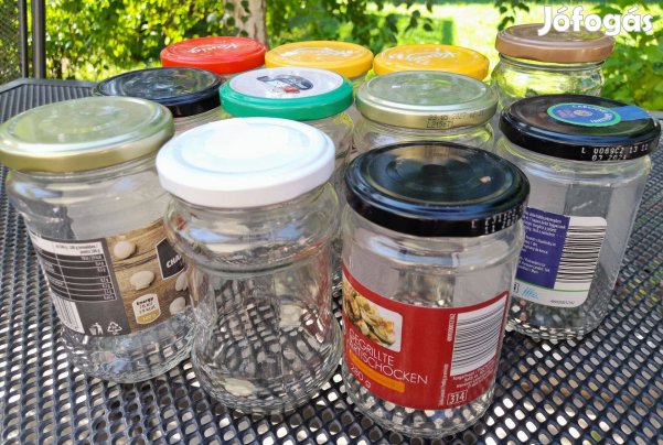 11 db 314 ml-es befőttes üveg