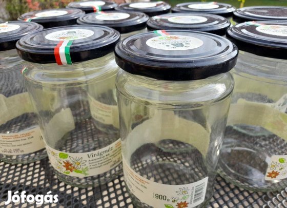 11 db 720 ml-es befőttes üveg - mézes üveg