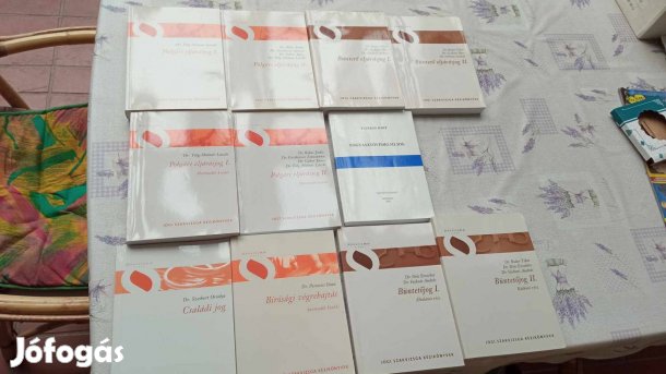 11 db jogi szakvizsga kézikönyv együtt 7.000 Ft