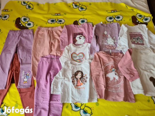 11 db-os 98-104-es  kislány ruha csomag.