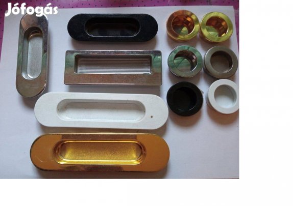 11 db tolóajtó fogantyú együtt fém 3500 Ft