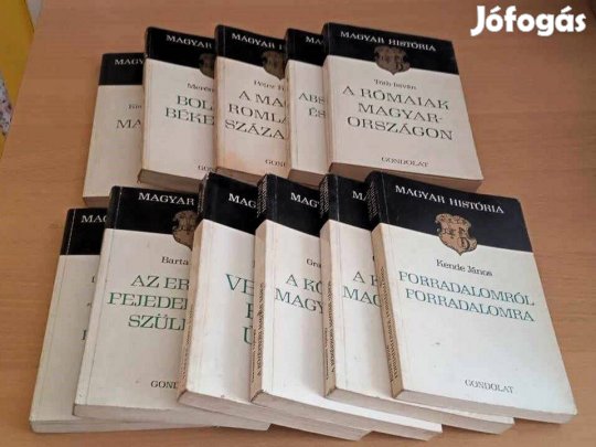 11 kötetes Magyar História sorozat könyvcsomag