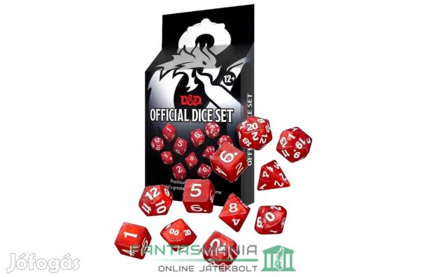 11db Dobókocka szett szerepjáték hivatalos Dungeons and Dragons kiadás