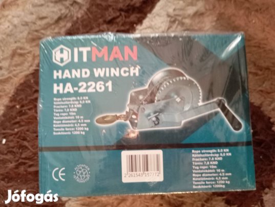 1200 kg kézi csörlő 