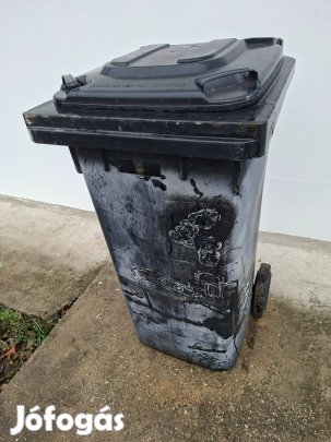 120 L gurulós kuka sérülten