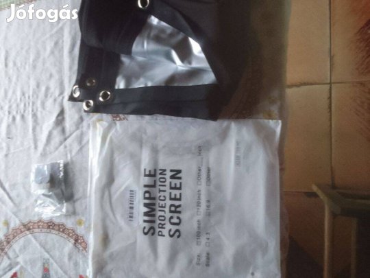 120" vetítő vászon, fémes magas gain - Új