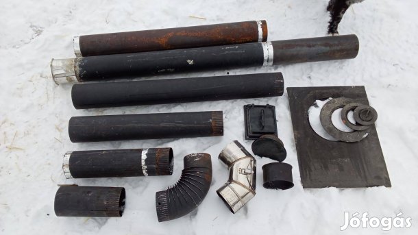 120 kályhacső, füstcső, platni, vaslap, kályhaajtó, hamuzó ajtó eladó!