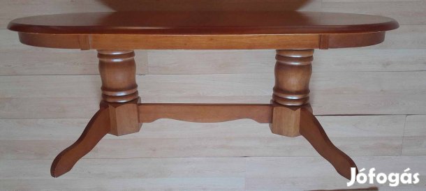 120 x 60 cm-es tömör fa dohányzóasztal