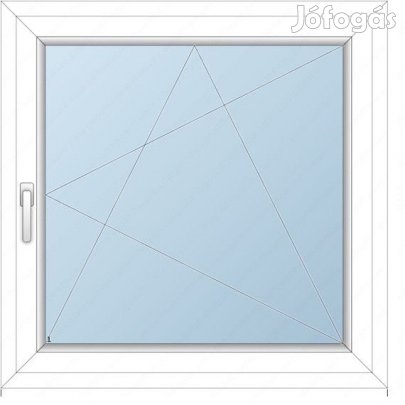 120x120 Műanyag ablak / BNY / 2 réteg üvegezés