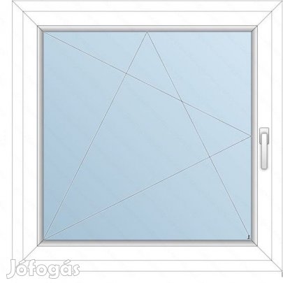 120x120 Műanyag ablak / BNY /  2 réteg üvegezés