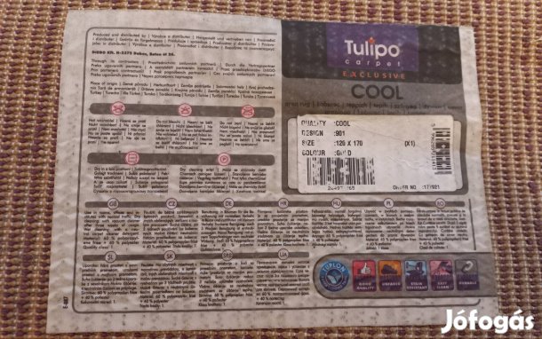 120x170 cm-es bézs shaggy szőnyeg