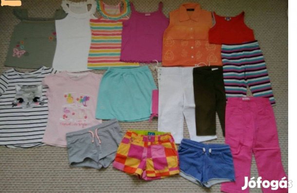 122 128 Lány nyári póló rövidnadrág szépek olcsón