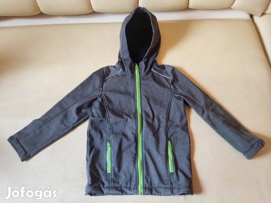 122-128-as Lidl-s Crivit átmeneti fiú kabát - sötétszürke