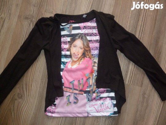 122/128-as Violettás kislány felső