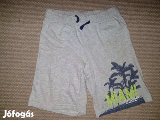 122-128 fiú pamut rövidnadrág, térdnadrág
