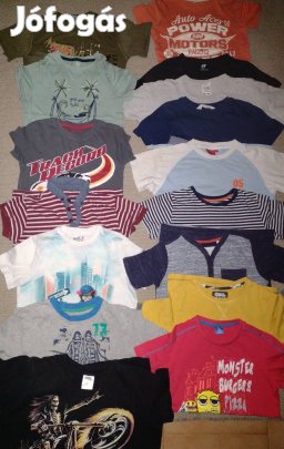 122-128 fiú póló 600.-/db 