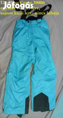 122-128as tűrkízkék unisex Crane sínadrág, anorák, overál nadrág 3900f