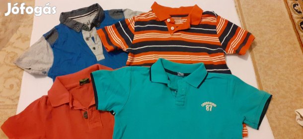 122-es 4db galléros nyakú póló