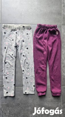 122-es H&M leggings és Little Kids szabadidőnadrág csomag 