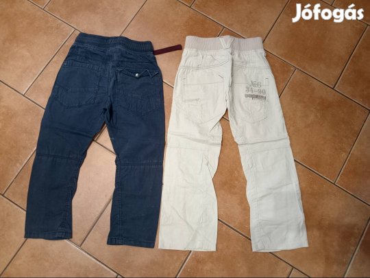 122-es fiú Next vászon nadrágok 2db
