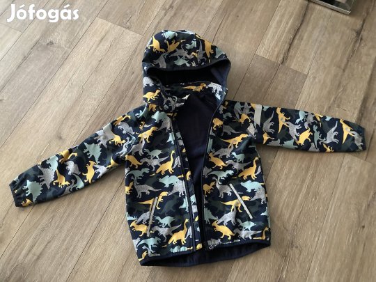122-es fiú h&m dínós softshell átmeneti dzseki kabát 122