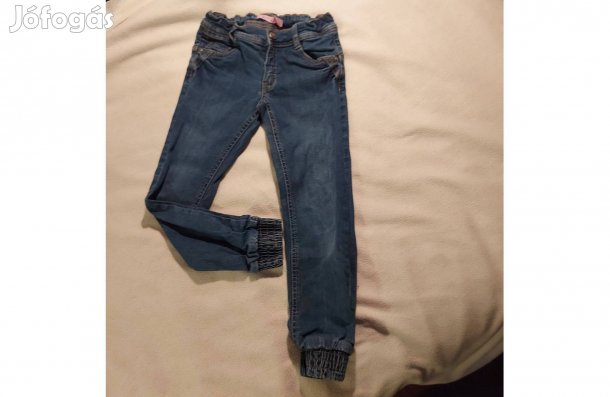 122-es kislány farmer, bokánál gumis, szép állapotú