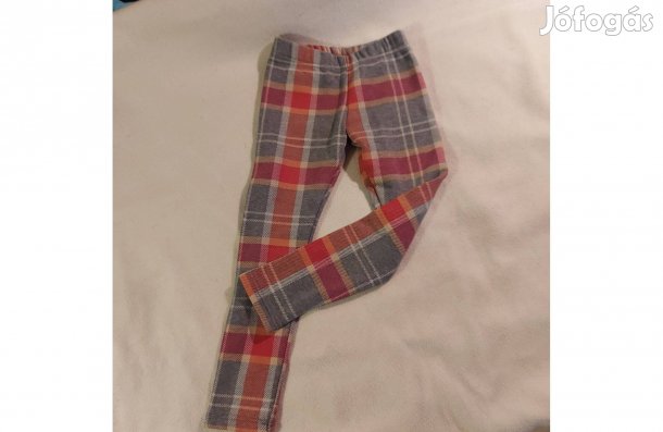 122-es méretű, plüss anyaggal bélelt kislány leggings
