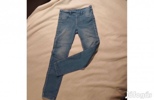 122-es méretű enyhén koptatott farmer leggings kislánynak