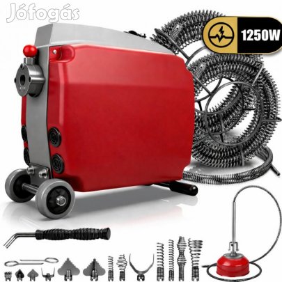 1250 W ipari csőtisztító gép, lefolyótisztító csőgörény, 20200…