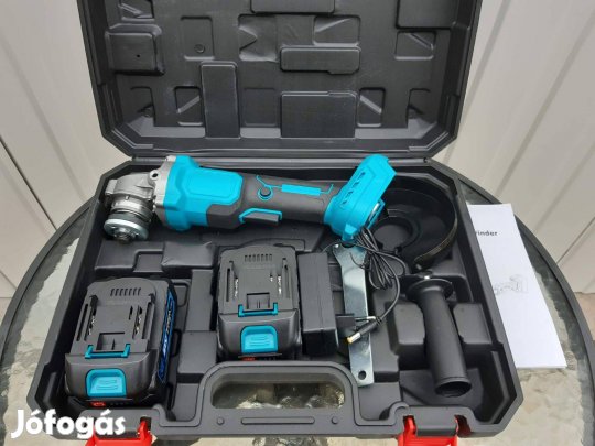 125 Sarokcsiszoló Flex 2db akkuval Makita 18v (BL18xx) kompatibilis