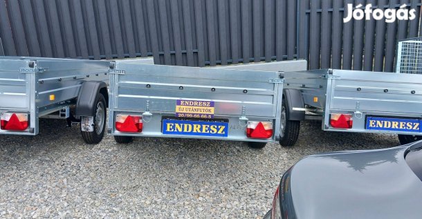 125x245x36cm, horganyzott, könnyű, Új Utánfutó Készletről! Hitelre Is!