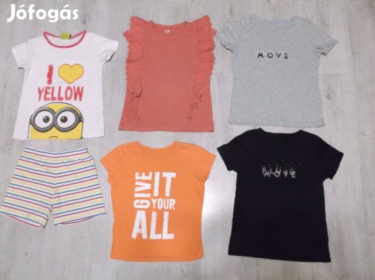 128 128-as lány rövidujjú póló felső pizsama eladó posta is