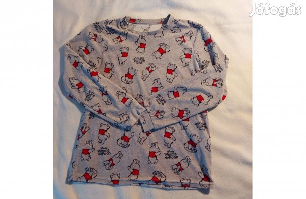 128/134-es méretű plüss anyagú (Micimackós) unisex felső