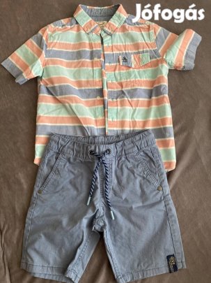 128-as csíkos ing rövidnadrággal együtt eladó