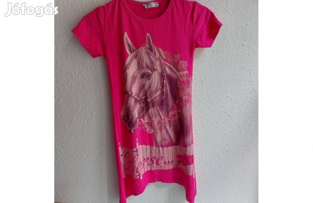 128-as méretű pink színű könnyű nyári ruha kislánynak