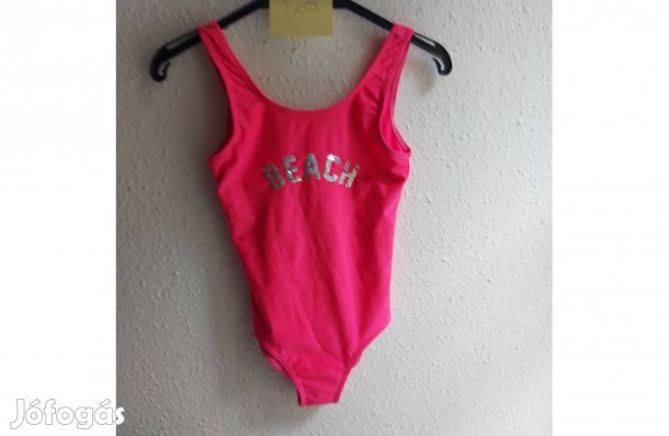 128-as pink színű, egyrészes nagyon szép kislány fürdőruha
