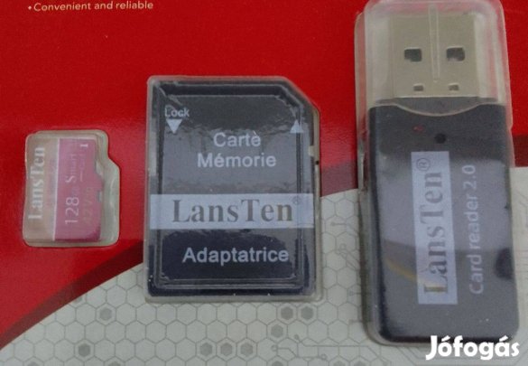 128gb sd kártya. TF kártya. Képen látható tartozékokkal !