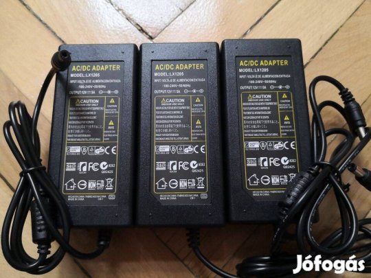 12V 5A adapter tápegység Budapesten a legjobb áron Zárt, műagyag házas