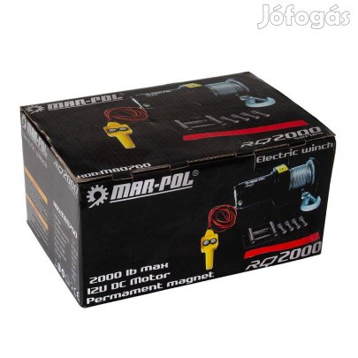 12V Elektromos Csörlő 2000 LBS 907Kg (RQ2000 ) - M80760