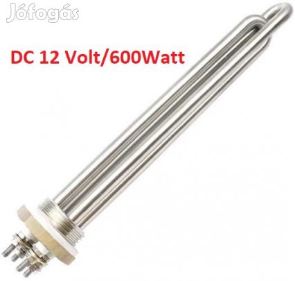 12Voltos DC 600W-os 1"-os csatlakozású Saválló fŰtőbetét (4364)