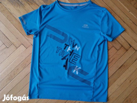 12-13 év Kalenji türkizkék gyerek futó póló