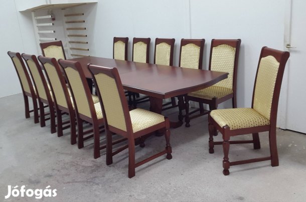 12 Személyes Lincoln étkezőgarnitúra, étkező garnitúra asztal, szék 