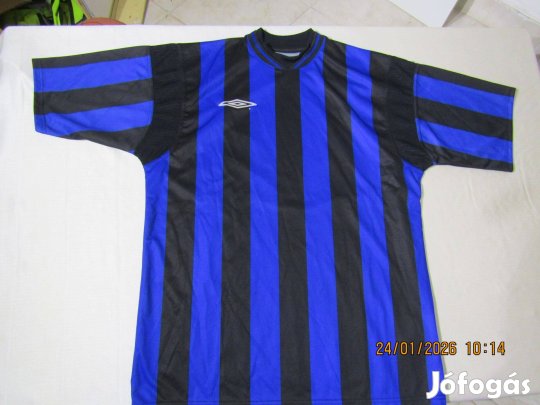 12-Umbro kék-fekete csíkos mez_L