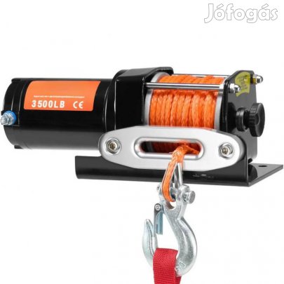 12 V-os ATV csörlő  1588 kg húzóerő, 1,3 LE teljesítmény, 12…