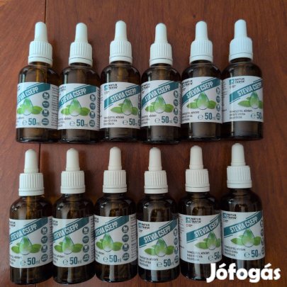 12 darab Natur Tanya Stevia csepp (12 x 50 ml)