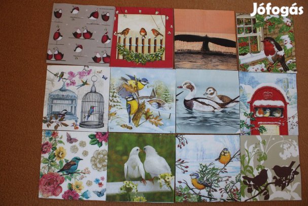 12 db Madaras szalvéta