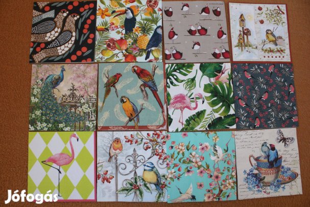 12 db Madaras szalvéta