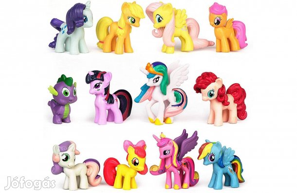 12 db-os Én kicsi pónim - My little pony jellegű figura szett
