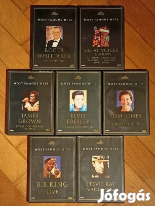 12 db zenei DVD egyben eladó